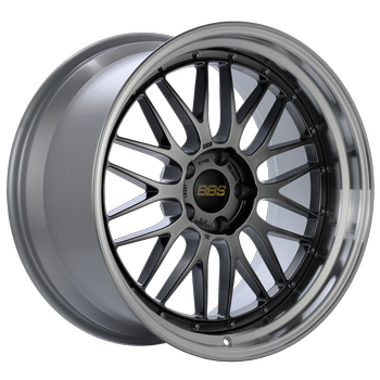 BBS LM 297 20x10.5 5x120 ET15 Diamond Black Center Diamond Cut Lip Wheel - 82mm PFS Required