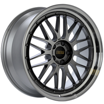 BBS LM 291 20x9.5 5x112 ET36 Diamond Black Center Diamond Cut Lip Wheel - 82mm PFS Required