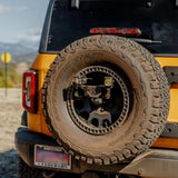 KC HiLiTES Light Mount - Spare Tire Carrier - GEN4 2018+ Jeep Wrangler JL / GEN6 2021+ Ford Bronco Raptor M14x1.5 Lug Nuts