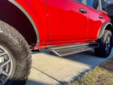 Go Rhino - Ford Bronco (Not Sport) Dominator Xtreme D1 Side Steps with Rocker Panel Mounting Bracket Kit Black