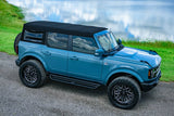 Go Rhino - Ford Bronco (Not Sport) Dominator Xtreme D1 Side Steps with Rocker Panel Mounting Bracket Kit Black