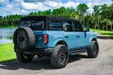 Go Rhino - Ford Bronco (Not Sport) Dominator Xtreme D1 Side Steps with Rocker Panel Mounting Bracket Kit Black
