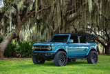Go Rhino - Ford Bronco (Not Sport) Dominator Xtreme D1 Side Steps with Rocker Panel Mounting Bracket Kit Black