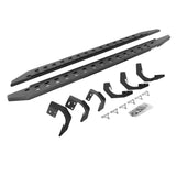 Go Rhino - Ram 1500 CC 4DR (Not Classic) RB20 Slim Line Running Boards w/Mounting Bracket Kit - Bedliner Coating