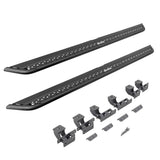 Go Rhino - Jeep Gladiator Dominator Xtreme DSS Side Steps with Rocker Panel Mounting Bracket Kit Black