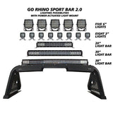 Go Rhino- Sport Bar 2.0 with Power Actuated Retractable Light Mount