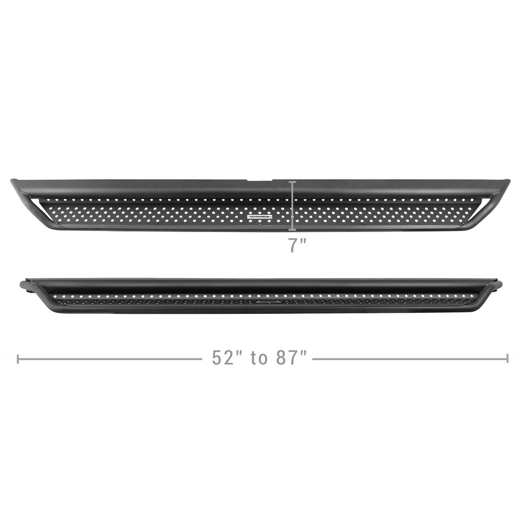 Go Rhino - Jeep Wrangler Dominator Xtreme D1 Side Steps with Rocker Panel Mounting Bracket Kit