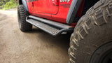 Go Rhino - Jeep Gladiator JT Dominator Xtreme D1 Side Steps with Rocker Panel Mounting Bracket Kit Black