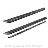 Go Rhino - Ford Bronco (No Sport) Dominator Xtreme DSS Side Steps with Rocker Panel Mounting Bracket Kit Black
