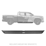 Go Rhino - Toyota Tundra Dominator Xtreme DSS Side Steps with Rocker Panel Mounting Kit - Crew Max Black
