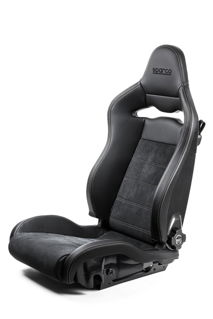 Sparco Seat SPX Special Edition Black/Grey with Gloss Carbon Shell - Right