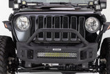 Go Rhino - Rockline Winch-Ready Front Stubby Bumper With Overrider For Jeep