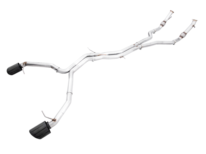 AWE Tuning Audi B9.5 RS 5 Coupe Track Edition non-resonated Exhaust - RS-Style Diamond Black Tips