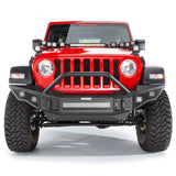 Go Rhino - Rockline Winch-Ready Full Width Bumper With Overrider For Jeep