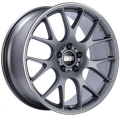 BBS CH-R 100 20x9 5x120 ET24 Satin Titanium Polished Rim Protector Wheel -82mm PFS/Clip Required