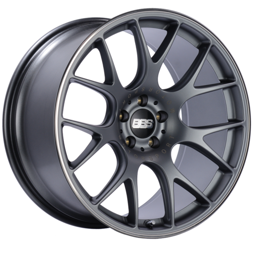 BBS CH-R 103 20x10.5 5x112 ET25 Satin Titanium Polished Rim Protector Wheel -82mm PFS/Clip Required