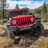 Go Rhino - Rockline Winch-Ready Full Width Bumper With Overrider For Jeep