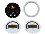 AEM X-Series Pressure Gauge 0~100psi / 0~7bar . Black Bezel & Black Oil Faceplate