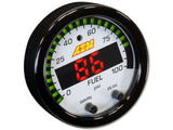 AEM X-Series Pressure Gauge 0~100psi / 0~7bar . Black Bezel & Black Oil Faceplate
