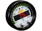 AEM X-Series Pressure Gauge 0~100psi / 0~7bar . Black Bezel & Black Oil Faceplate