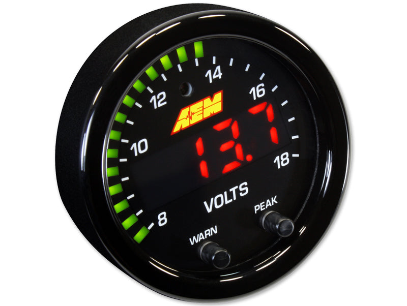 AEM X-Series 8-18V Volt Gauge