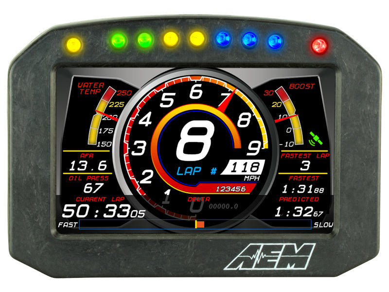 AEM CD-5F Carbon Flat Panel Digital Dash Display