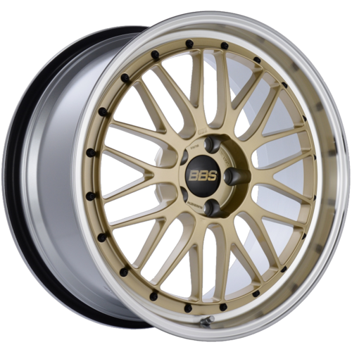 BBS LM 238 20x9.5 5x114.3 ET40 CB66 Gold Center Diamond Cut Lip Wheel