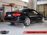AWE Tuning BMW F3X 335i/435i Touring Edition Axle-Back Exhaust - Diamond Black Tips (102mm)