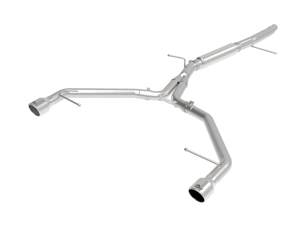 aFe MACHForce XP 3in-2.5in SS Exhaust Axle-Back Audi A4 (B9) L4-2.0L (t) - Polished