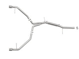 aFe MACHForce XP 3in-2.5in SS Exhaust Axle-Back Audi A4 (B9) L4-2.0L (t) - Polished