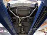 afe MACH Force-Xp Audi Allroad 3 IN to 2-1/2 IN 304 Stainless Steel Axle-Back Exhaust System with Blue Flame Tips