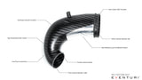 EVENTURI Audi  8V RS3 / 8S TTRS Gen 2 - LHD Carbon Turbo Inlet without Flange