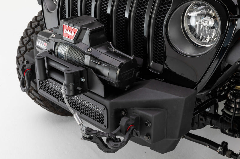 Go Rhino - Rockline Winch-Ready Front Stubby Bumper For Jeep