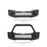 Go Rhino - Rockline Winch-Ready Front Stubby Bumper For Jeep