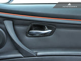 AUTOTECKNIC DRY CARBON INTERIOR DOOR HANDLE TRIMS - E92 3-SERIES & M3 | E93 3-SERIES & M3
