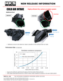 HKS 2020 Toyota Supra GR Cold Air Intake Full Kit