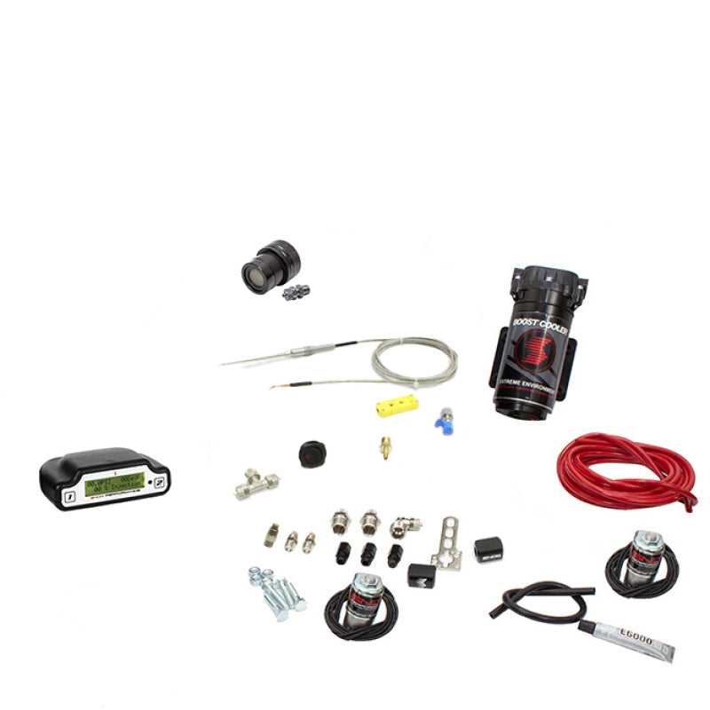 Snow Performance Diesel Stage 3 Boost Cooler Water-Methanol Injection Kit Rv Pusher (Red High Temp Nylon Tubing, Quick-Connect Fittings) - No Tank