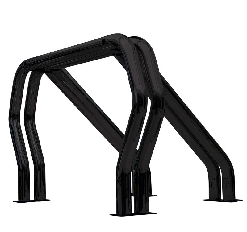 Go Rhino - Bed Bars Complete Kit - Double Bar/Double Kicker (Between wheel wells) - Black