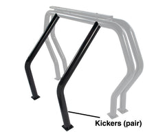 Go Rhino-  Bed Bar Component - Pair of Kickers (Between wheel wells) - Black Powdercoat