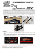 HKS TOYOTA GR SUPRA MKV HIPERMAX MAX IV SP Drag DB42 FULL KIT with EDC delete