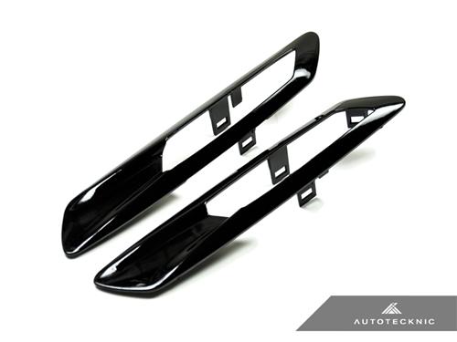 AutoTecknic Replacement Glazing Black Fender Light Trims - F10 Sedan / F11 Wagon | 5 Series