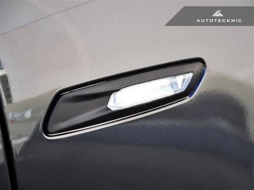 AutoTecknic Replacement Stealth Black Fender Light Trims - F10 Sedan / F11 Wagon | 5 Series