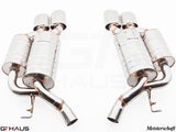 GTHAUS MEISTERSCHAFT BMW E63/E64 M6 (2006-2010) V10 (Coupe/Convertible) - GTS (Ultimate Sport Performance) SUS 4x120x80mm Oval Split Tips Dual