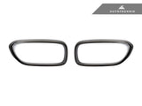 AutoTecknic Replacement Carbon Fiber Front Grilles Surrounds - F90 M5