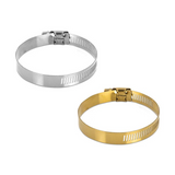 Mishimoto High-Torque Worm Gear Clamp 2.83in.-3.74in. (72mm-95mm) - Pack of 2 - Gold
