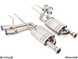 GTHaus Meisterschaft GTC (I.C.C) Titanium (TI) exhaust for Mercedes-Benz W463A G-Class (SUV) G63 AMG (V8 Bi Turbo) [2019+] with 4x120 Tips