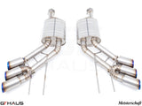 GTHaus Meisterschaft GTC (I.C.C) Titanium (TI) exhaust for Mercedes-Benz W463A G-Class (SUV) G500/550 (V8 Turbo) [2019+] with 6x102 Tips