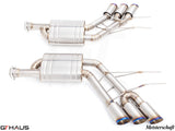 GTHaus Meisterschaft GTC (I.C.C) Titanium (TI) exhaust for Mercedes-Benz W463A G-Class (SUV) G500/550 (V8 Turbo) [2019+] with 6x102 Tips