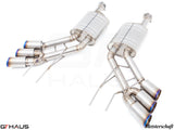 GTHaus Meisterschaft GTC (I.C.C) Titanium (TI) exhaust for Mercedes-Benz W463A G-Class (SUV) G500/550 (V8 Turbo) [2019+] with 6x102 Tips