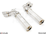 GTHaus Meisterschaft GTC (I.C.C) Stainless Steel (SUS) exhaust for Mercedes-Benz W463A G-Class (SUV) G500/550 (V8 Turbo) [2019+] with 4x120 Tips